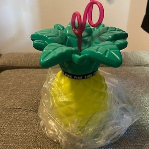 Brand New-PINK Pineapple water bottle